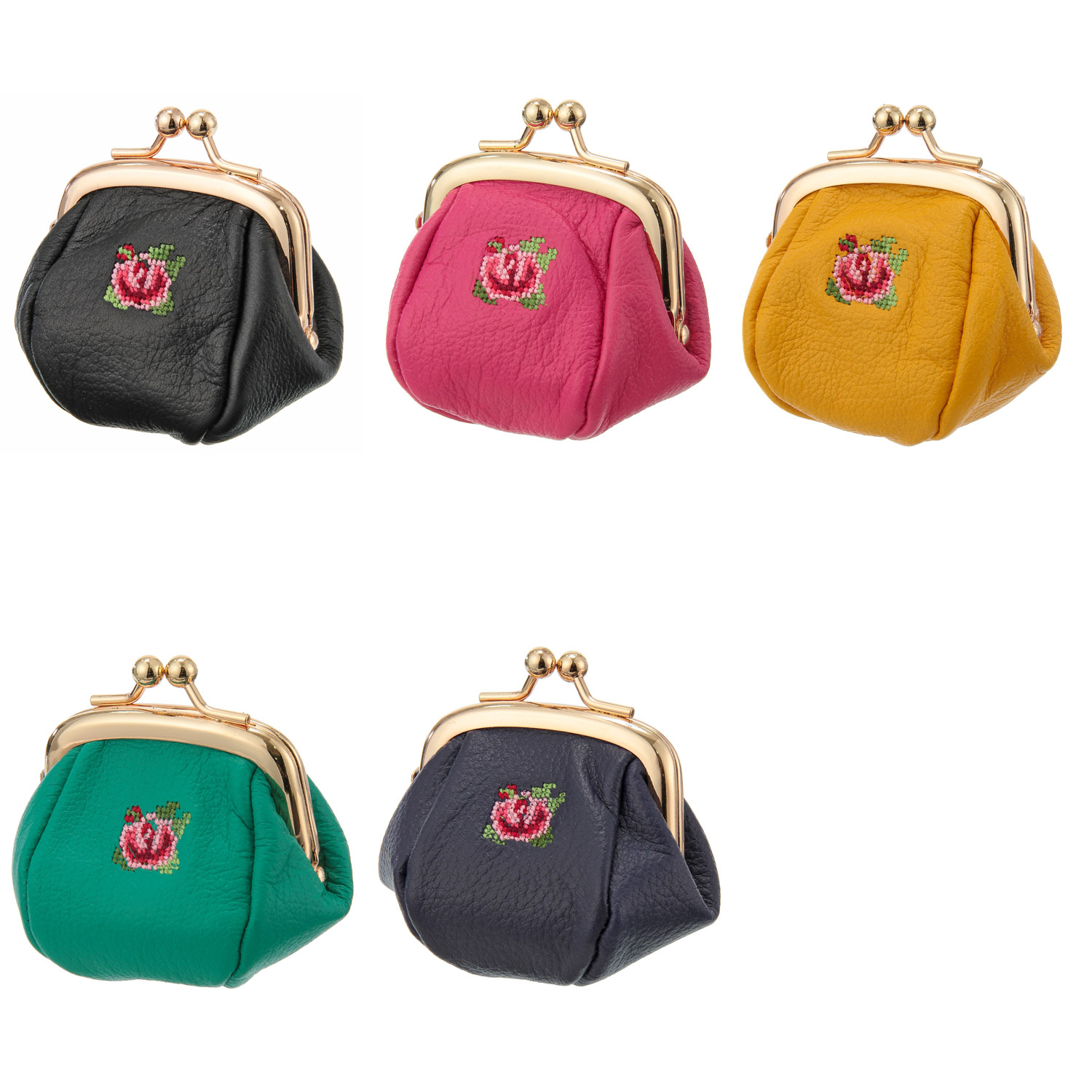 【日本製】 夢詩集ベルフルール ミニガマ口財布 - 画像1