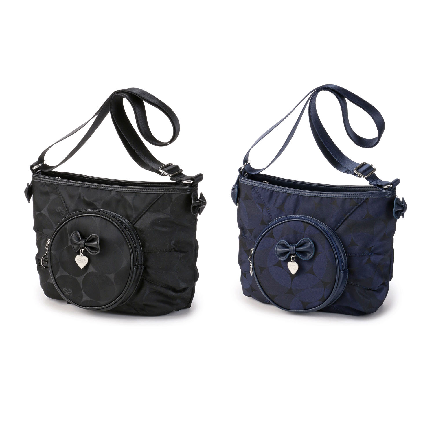 SAVOY バルーン柄前ポケット付ショルダーバッグ