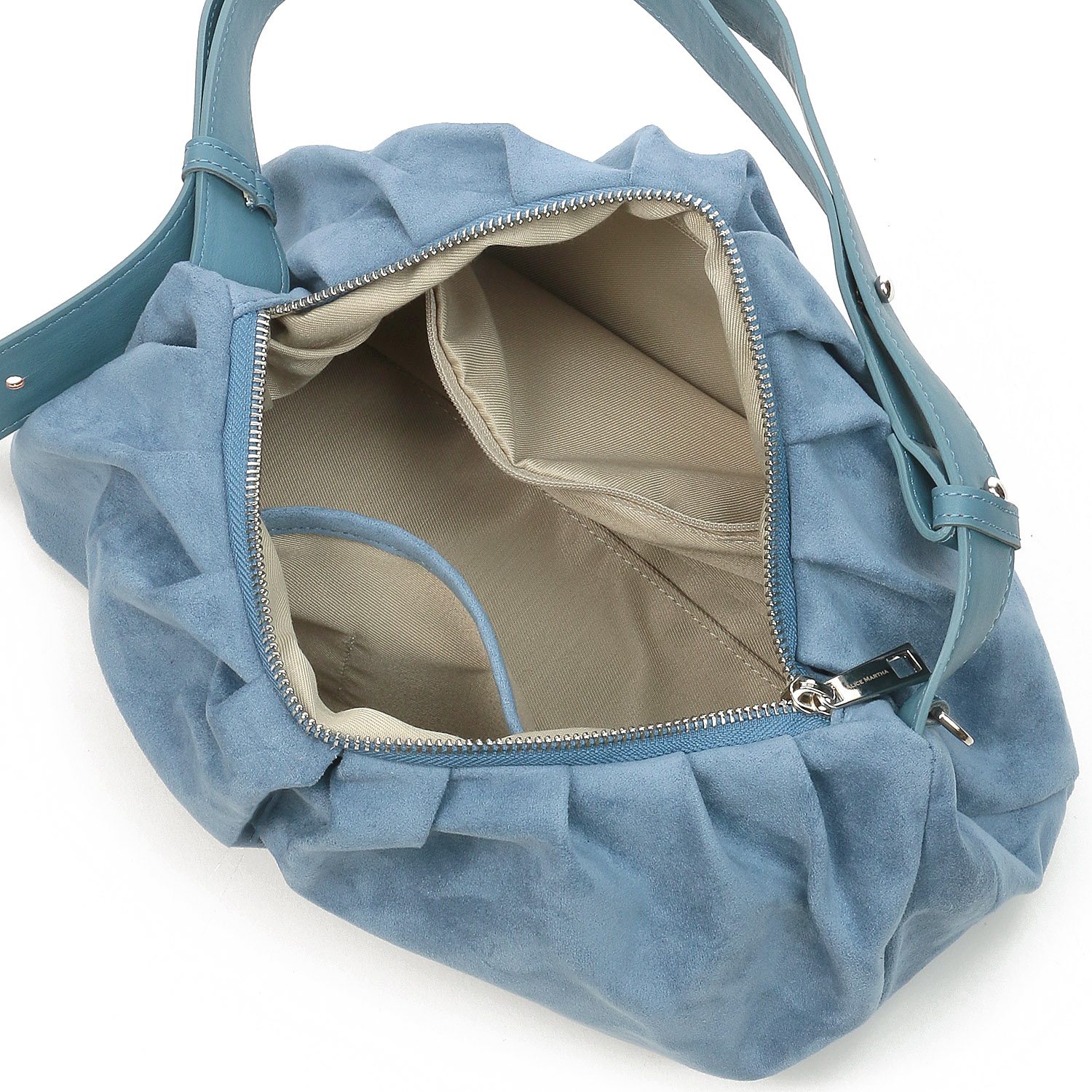 ALICE MARTHA ERIN SUEDE ギャザースエードショルダーバッグ - 画像8