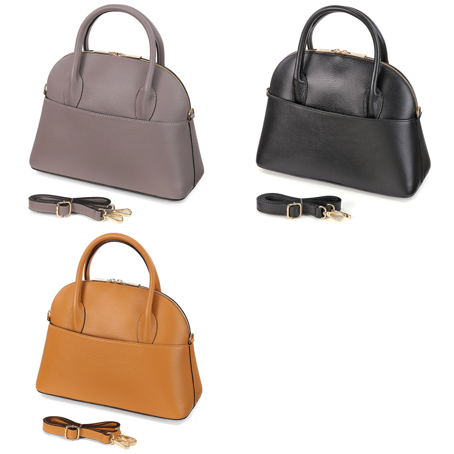 M Rose 牛革ブガッティ型バッグ