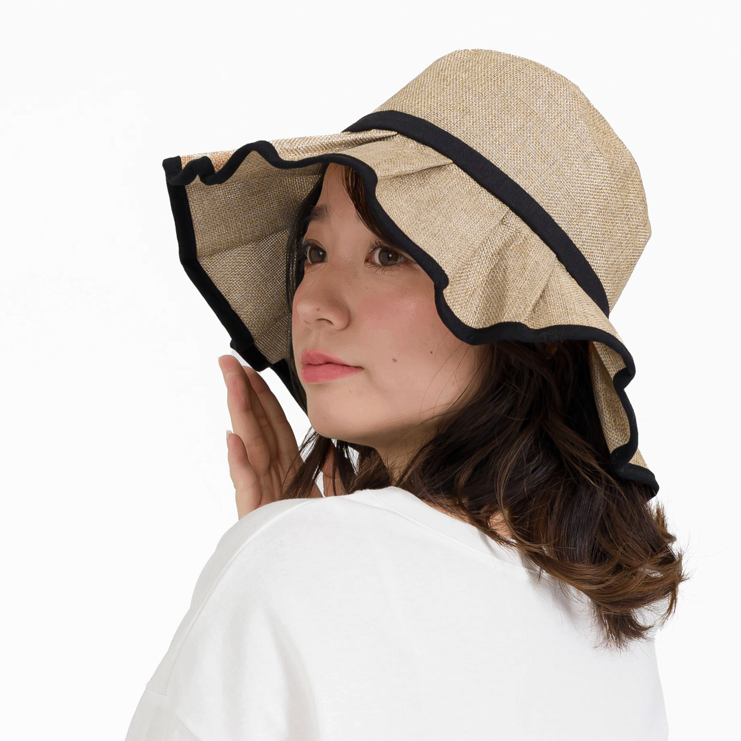 ポリジュートフリルHAT