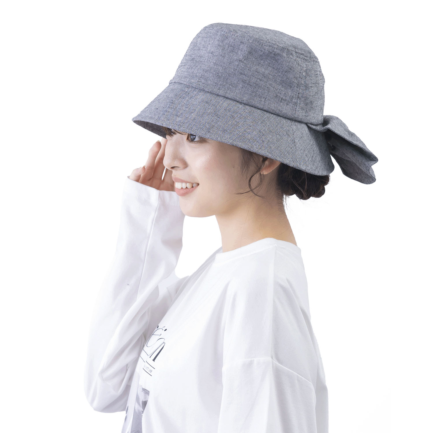UVネックカバー付バケットHAT - 画像5