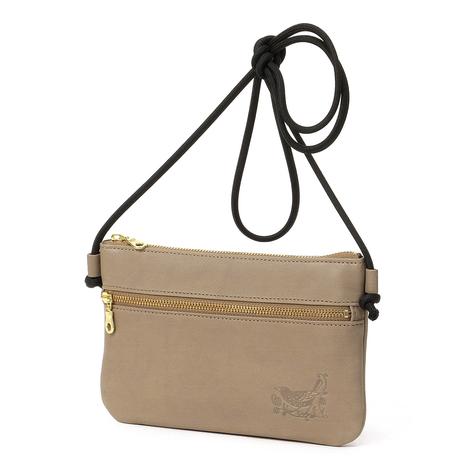 ディア調 モリス型押しミニポシェット