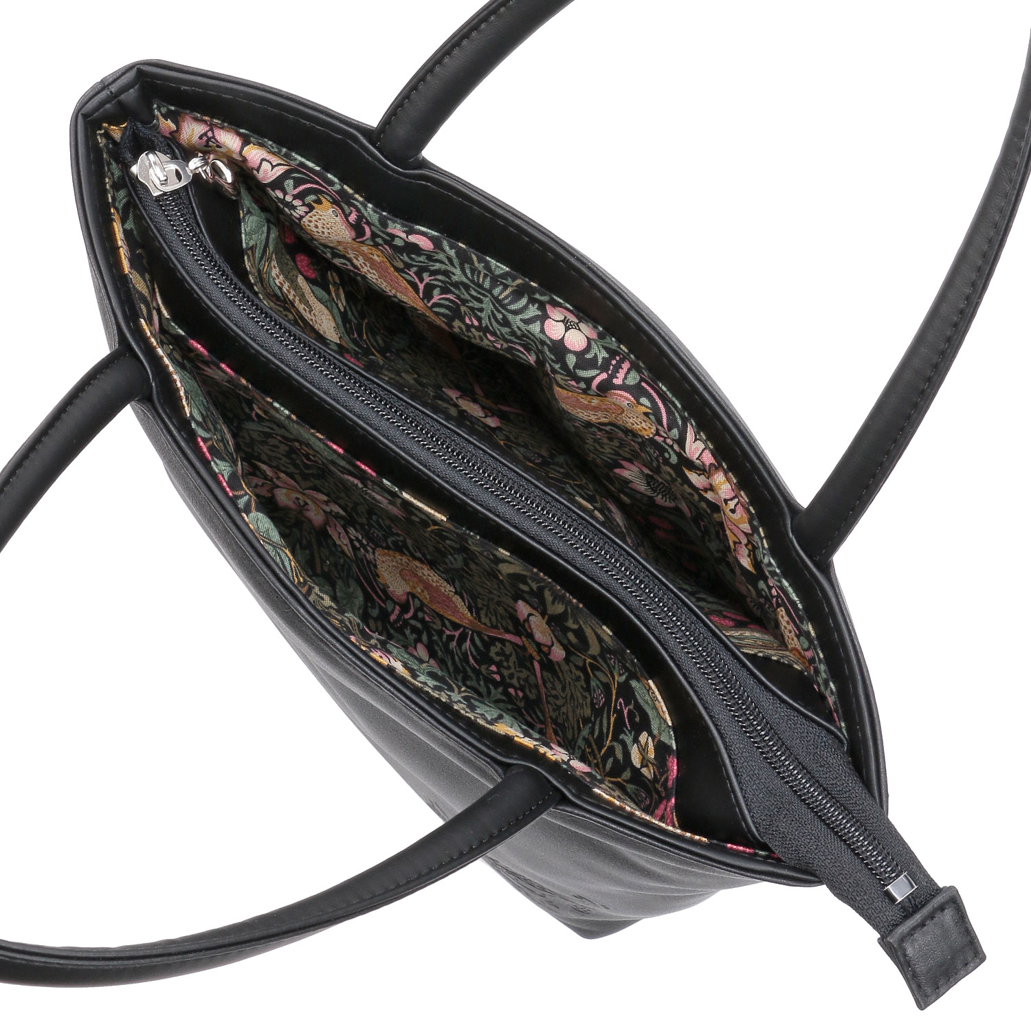 【日本製】 ディア調 モリス型押し手提げバッグ - 画像4