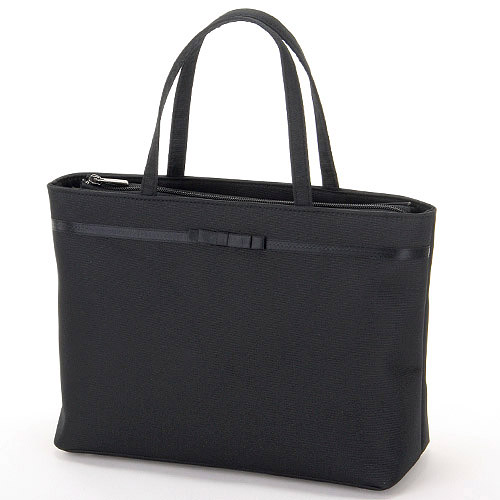 リボン付バケツ型手提バッグ