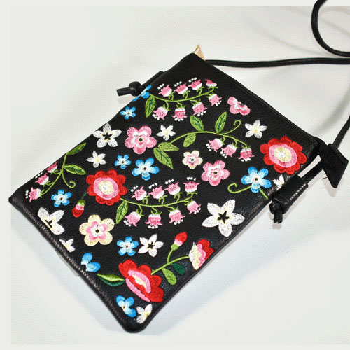 花刺繍スマホバッグ - 画像3