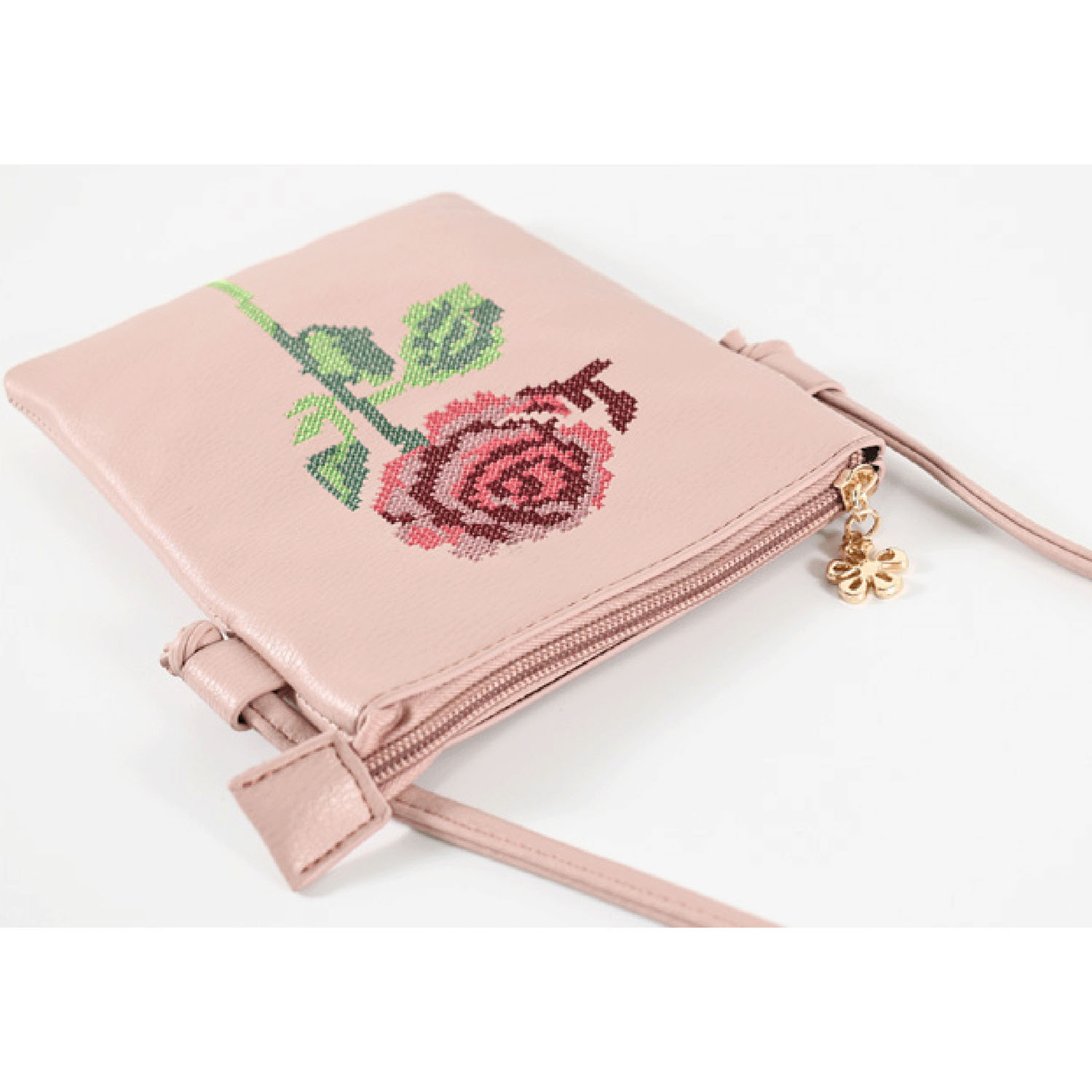 薔薇刺繍スマホバッグ - 画像5