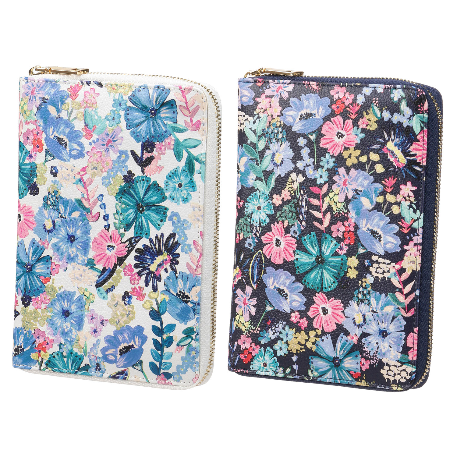 手描風花柄マルチケース