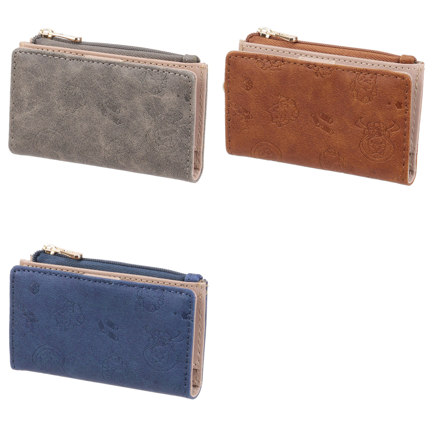 猫二つ折りキーケース