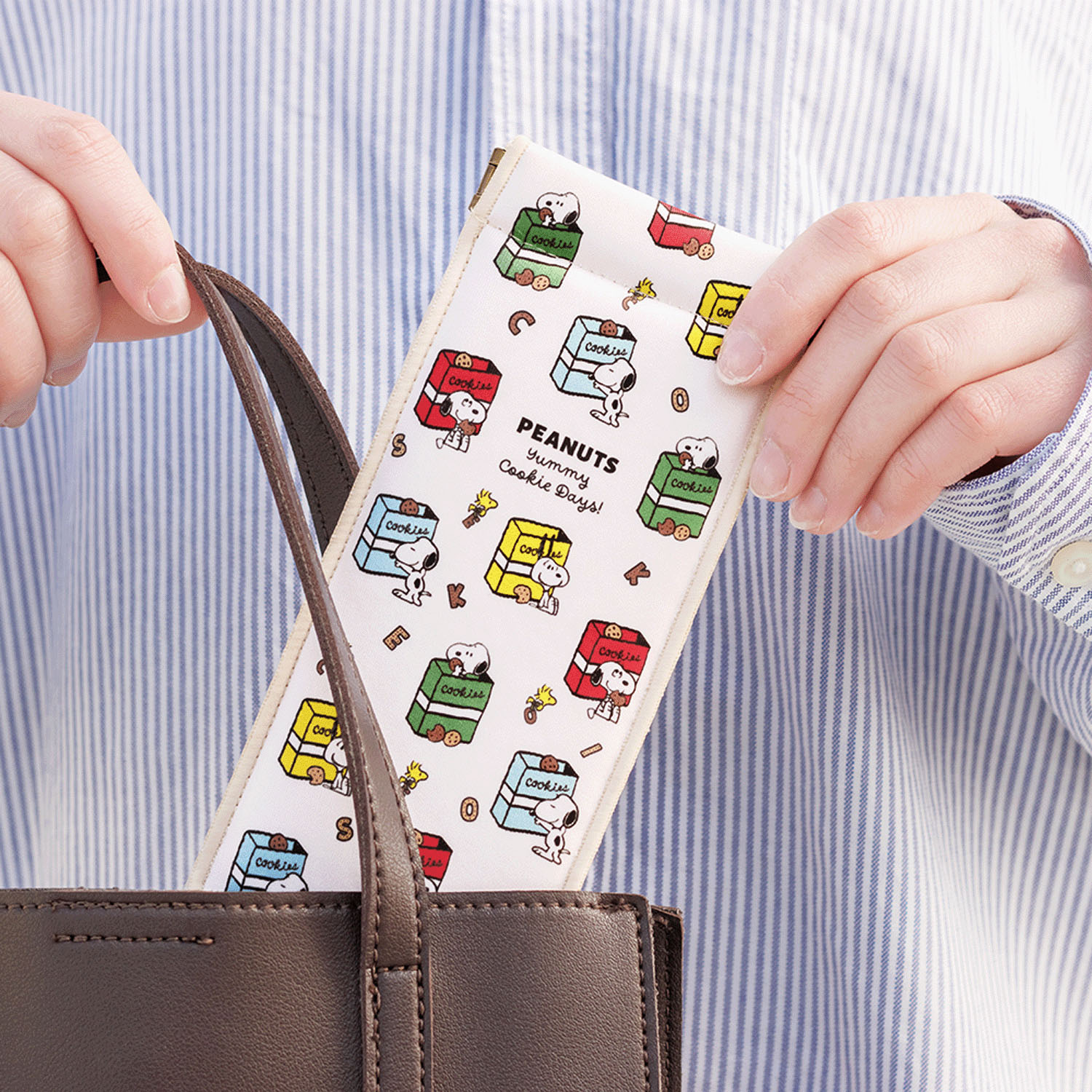 PEANUTS スリムキャンディポーチ クッキーBOX - 画像2
