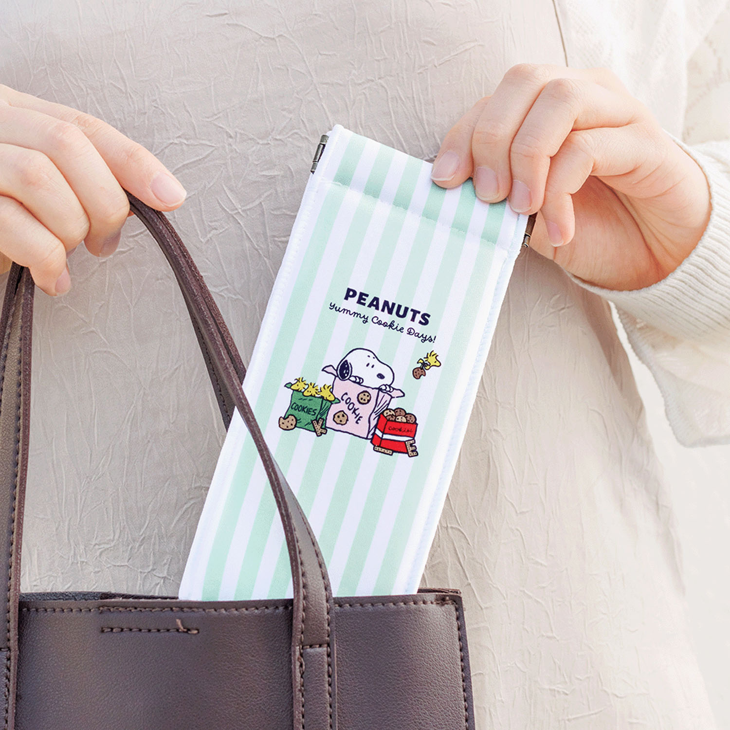 PEANUTS スリムキャンディポーチ クッキーBOX - 画像3