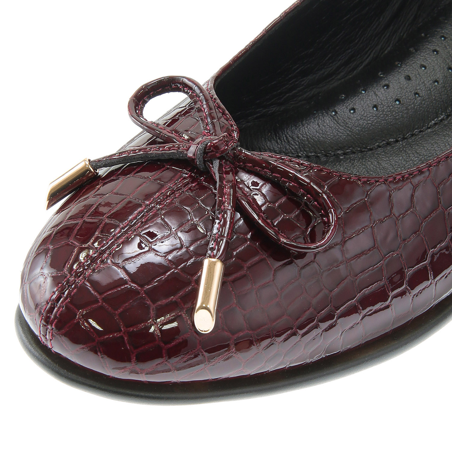 Dona Missエナメル型押しリボンシューズ - 画像7