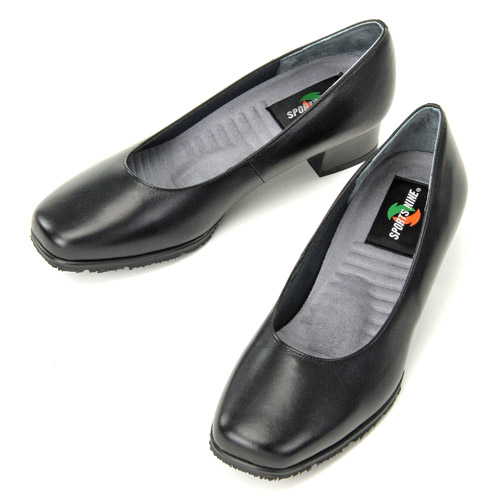 SPORTS NINE 4000 4E幅広プレーンパンプス