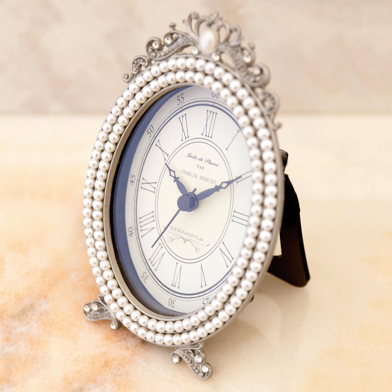 マリアージュ テーブルクロック パールオーバル - 画像3