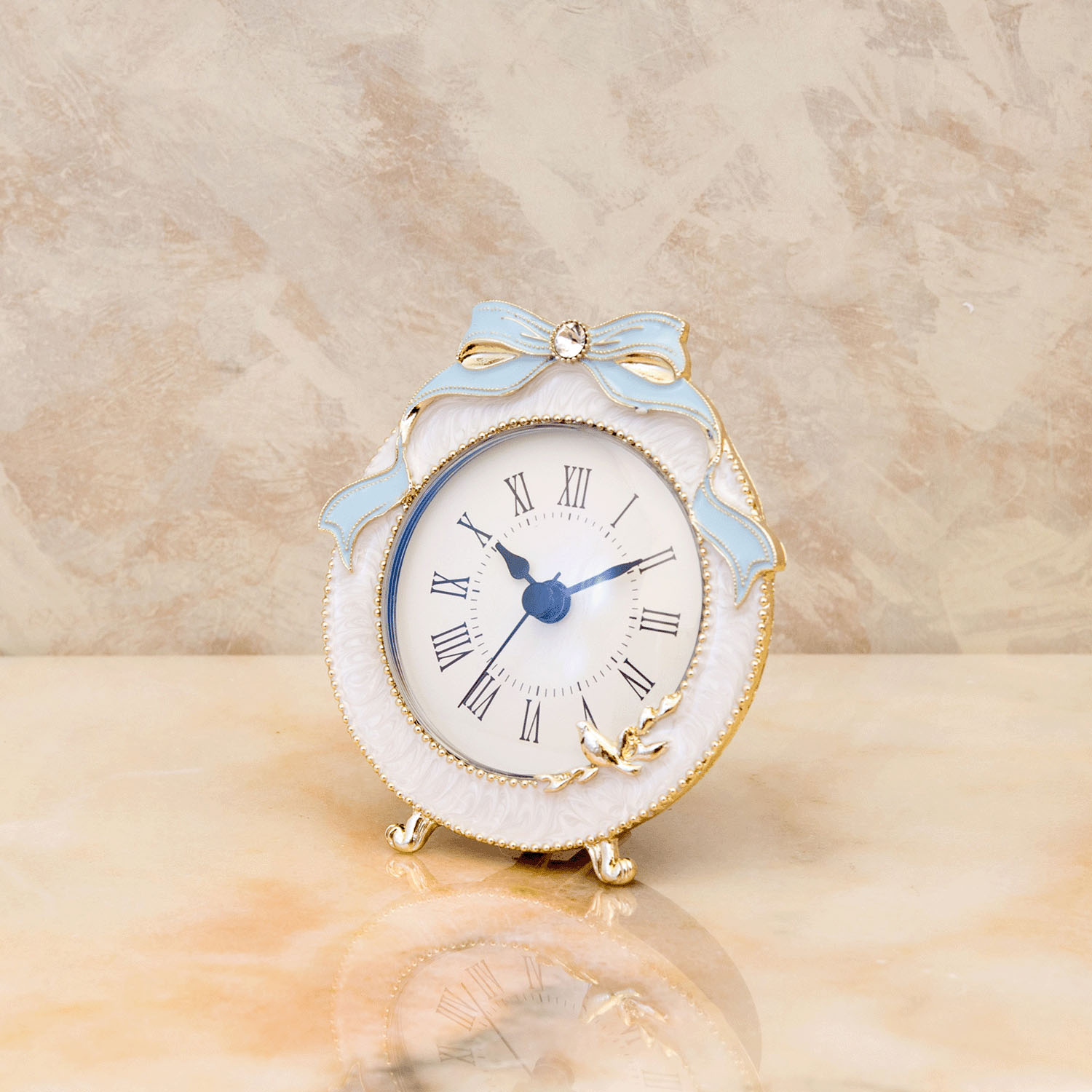 マリアージュ テーブルクロック （ブルーリボン）ラウンド - 画像2