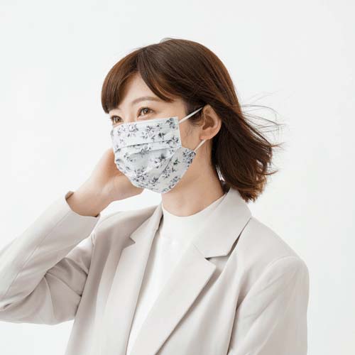 不織布マスク 花柄 - 画像8