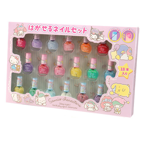 サンリオキャラクターズ はがせるネイル 18本セット