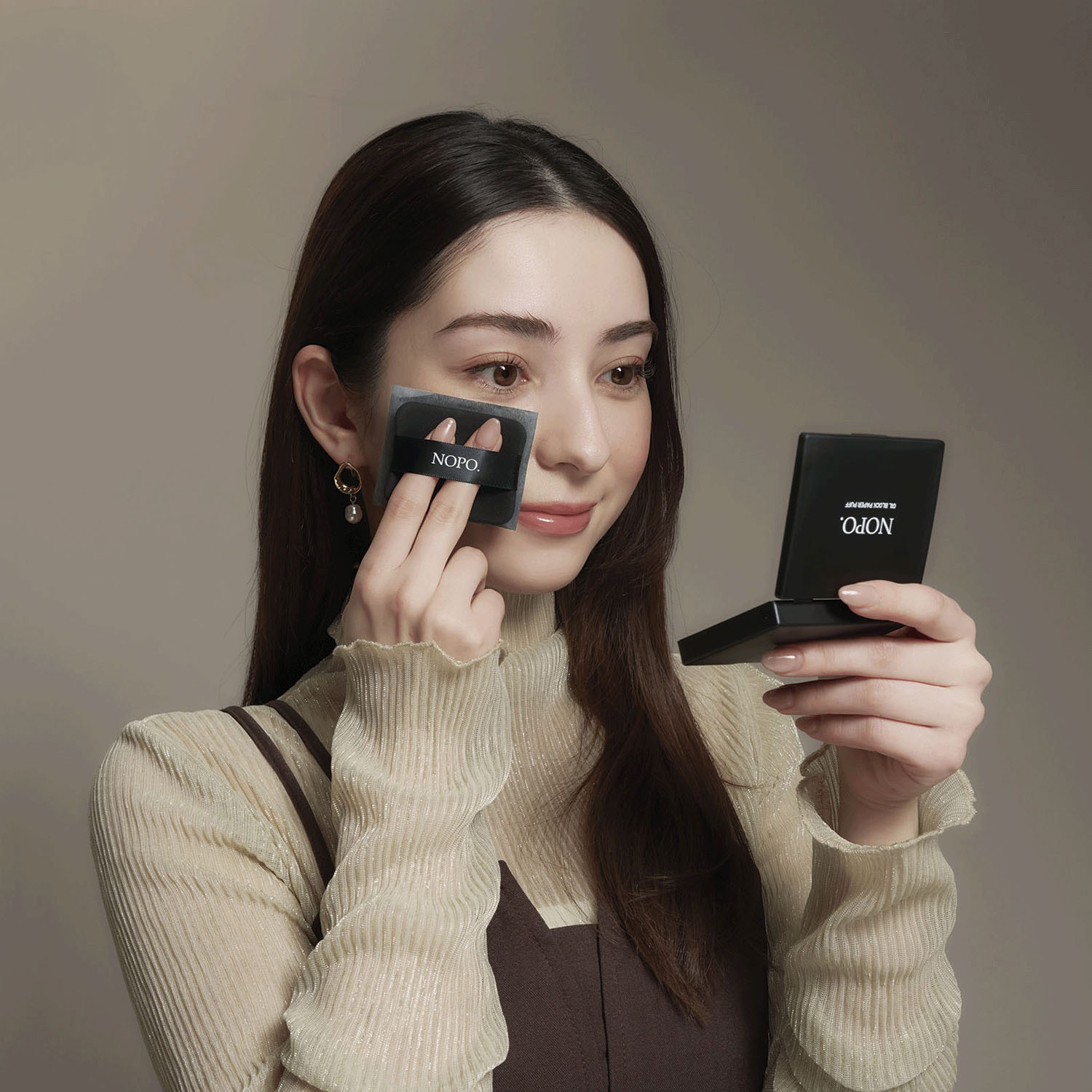 NOPO．オイルブロックペーパーパフ チャコール - 画像19