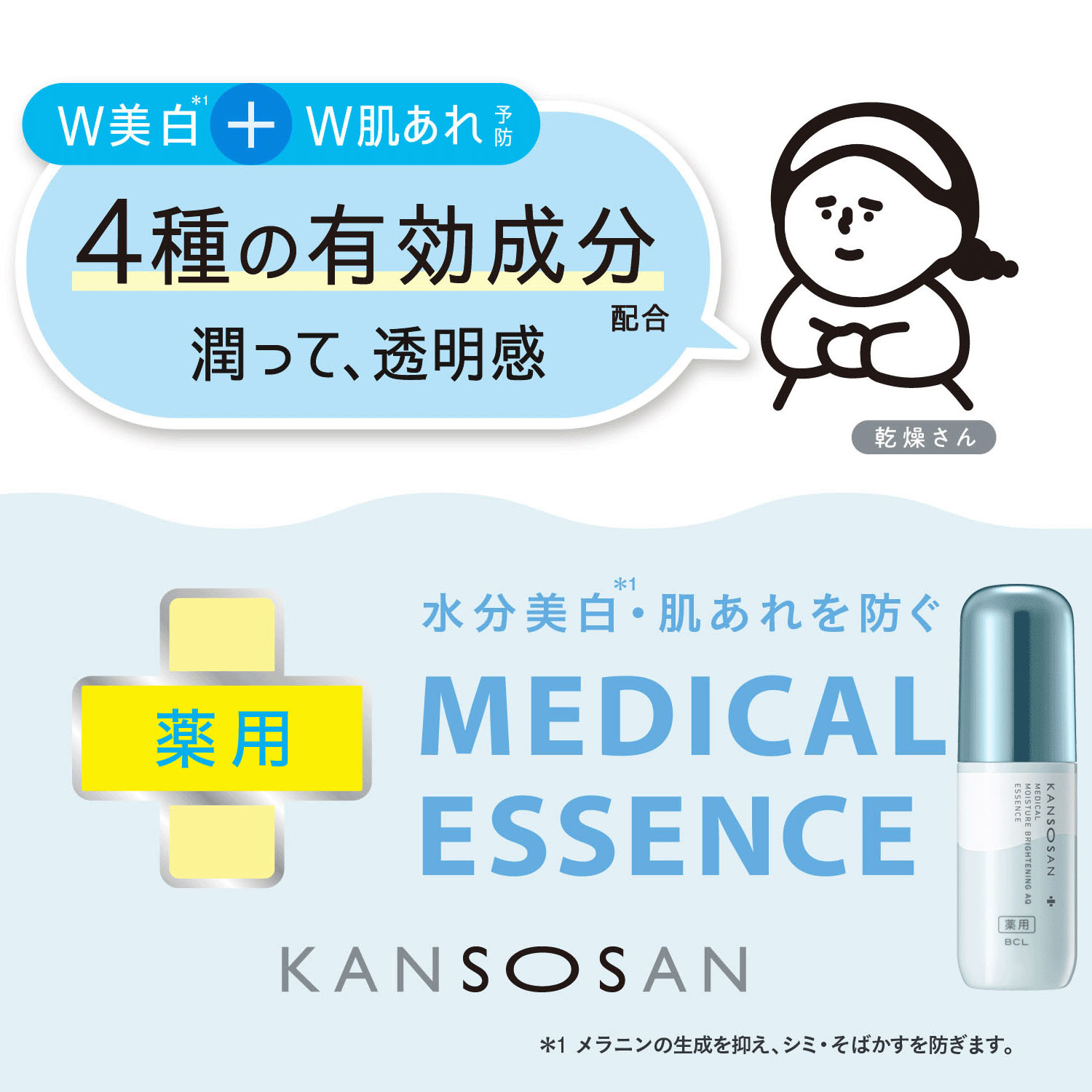 乾燥さん 薬用水分力ブライトニングエッセンス