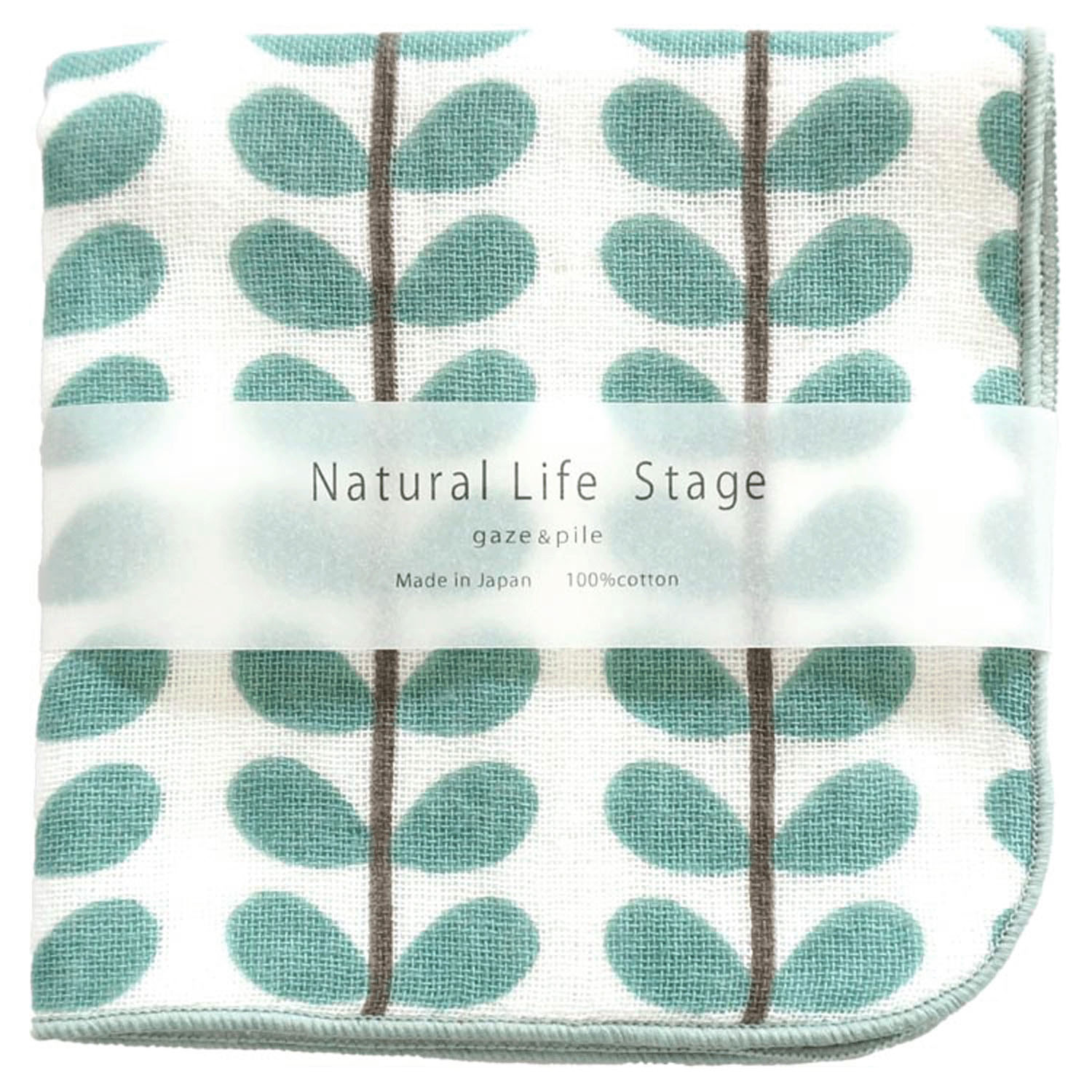 木の葉 ハンカチ - 画像2