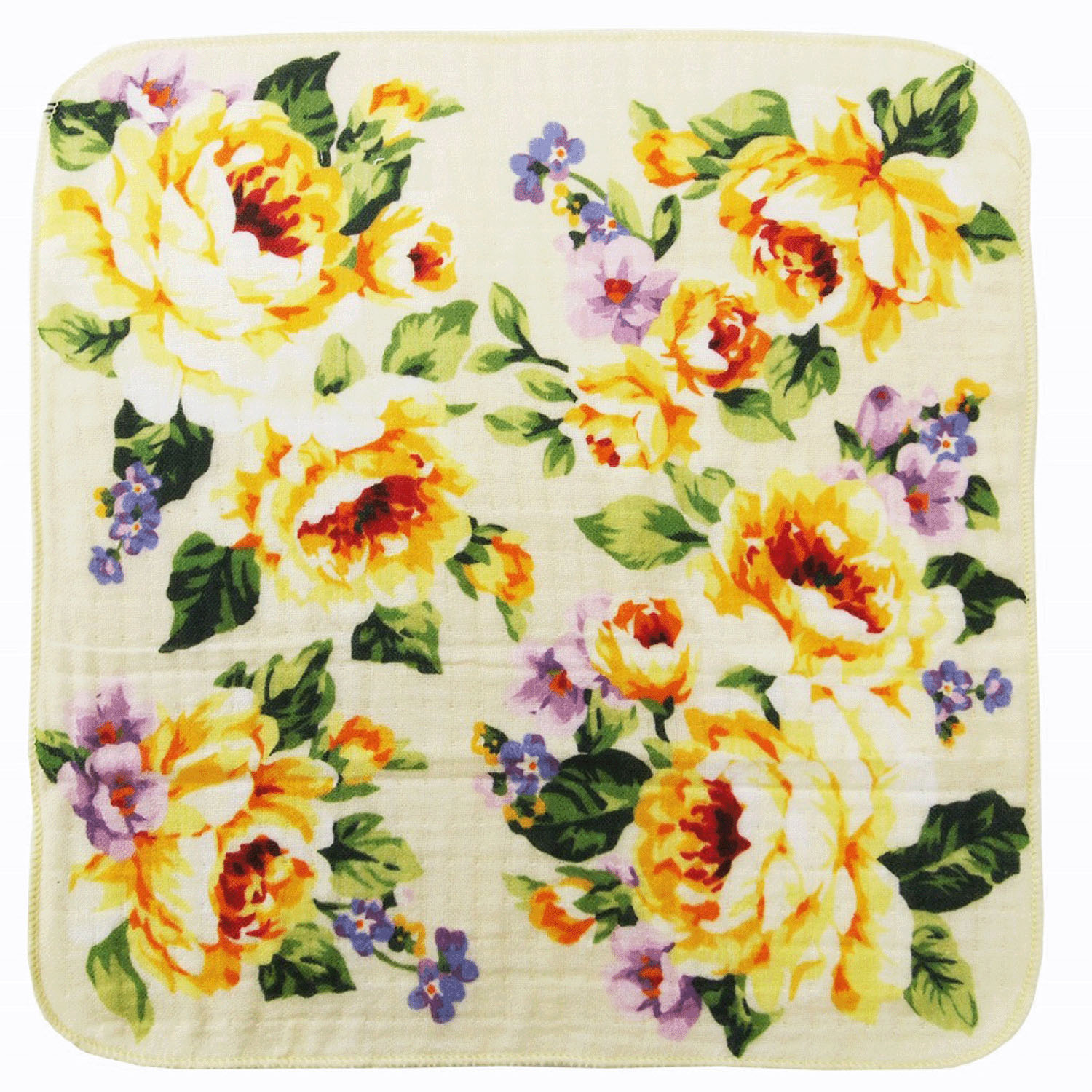 レイクアルスター 4重ガーゼプリントハンカチ サンハート