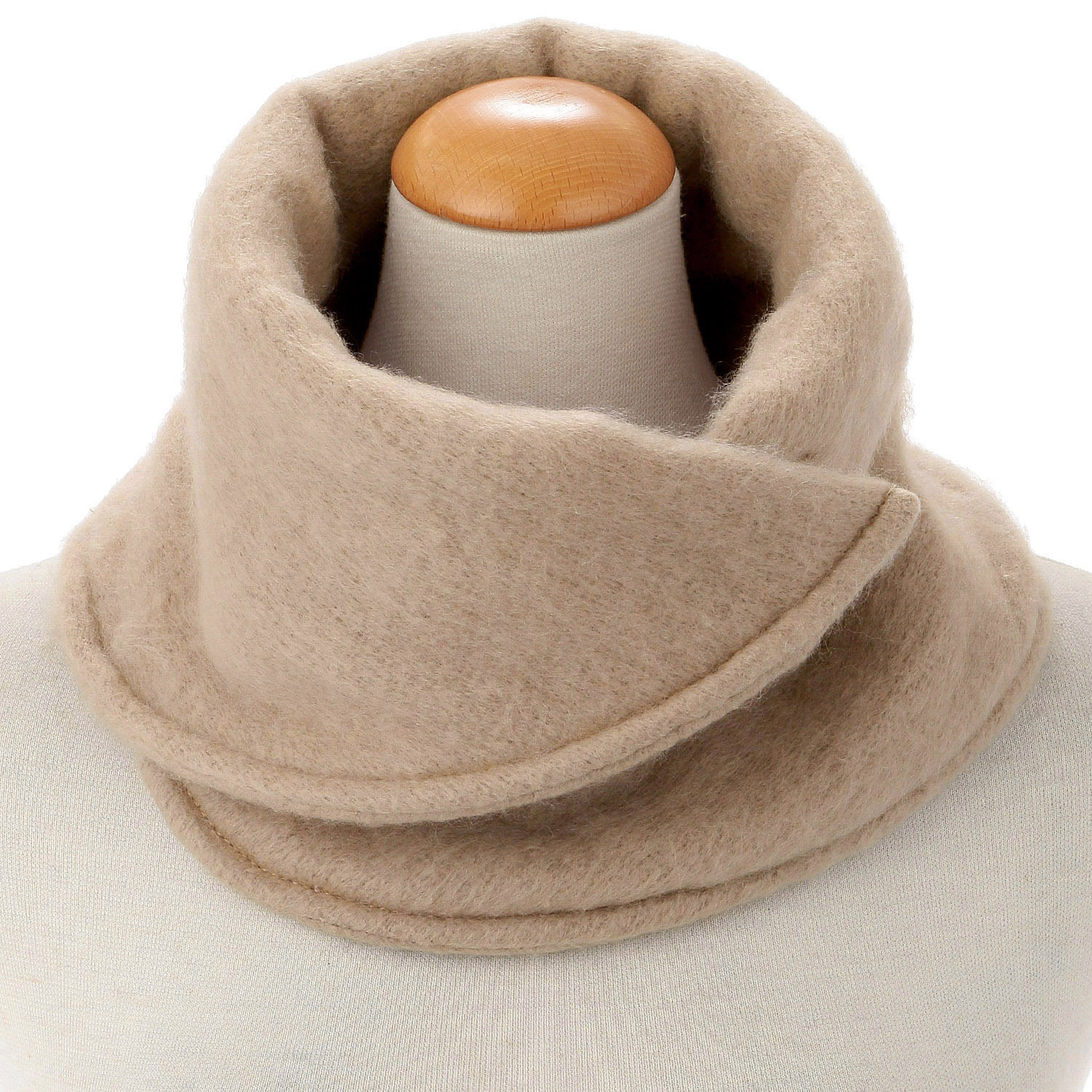 ボリュームネックウォーマー 無地 - 画像5