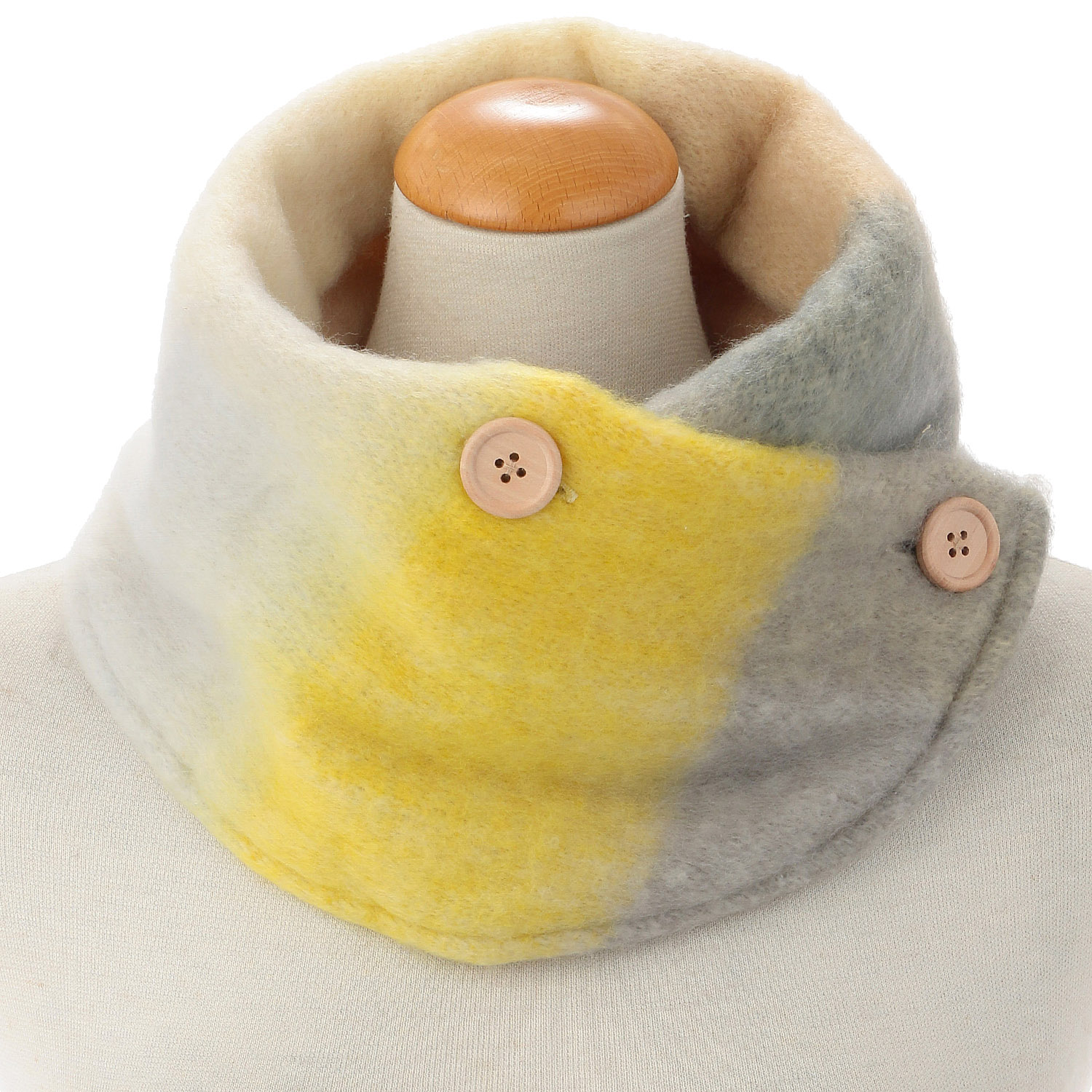 ボリュームネックウォーマー チェック - 画像3