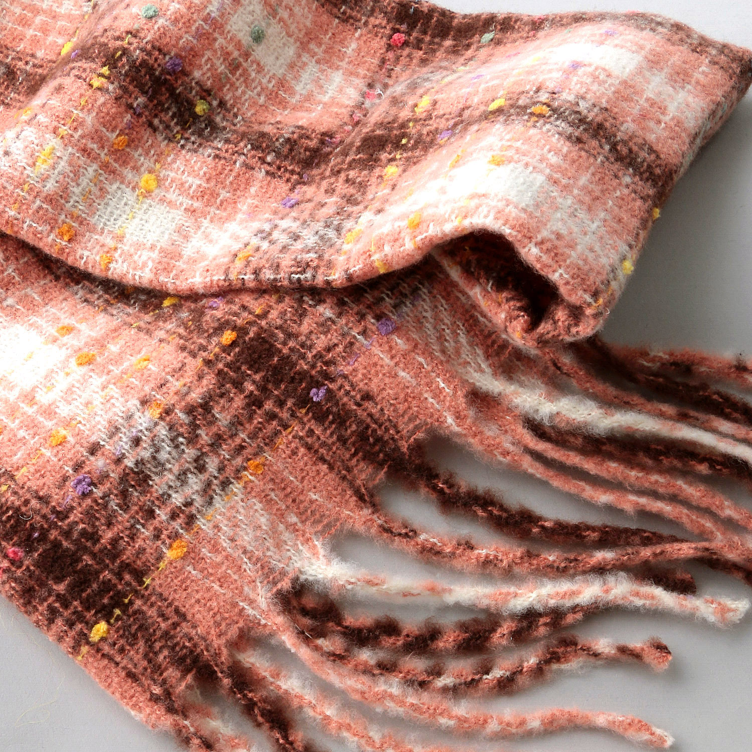 カラフルモール入りショートマフラー - 画像6