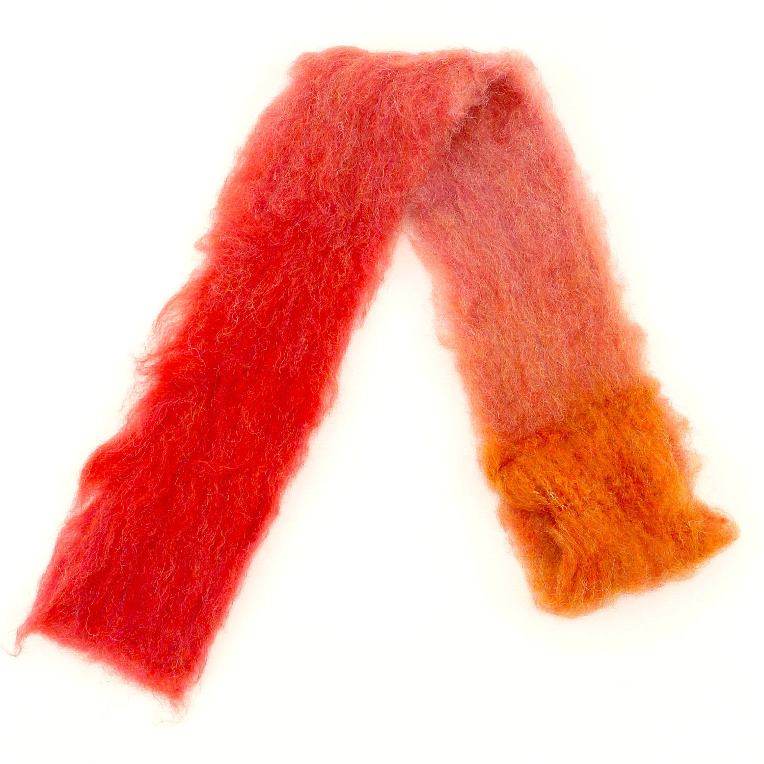 ウール混シャギーショートマフラー - 画像5