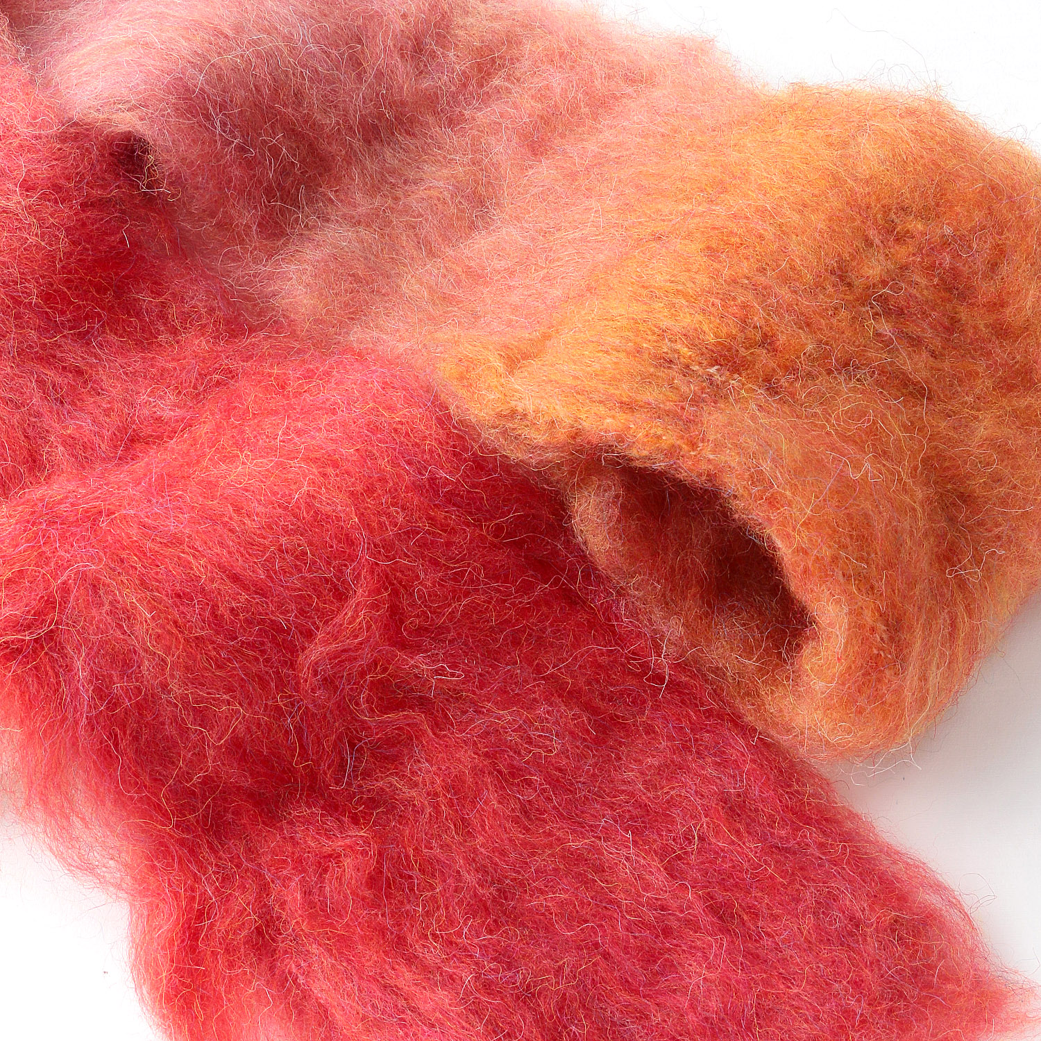 ウール混シャギーショートマフラー - 画像6