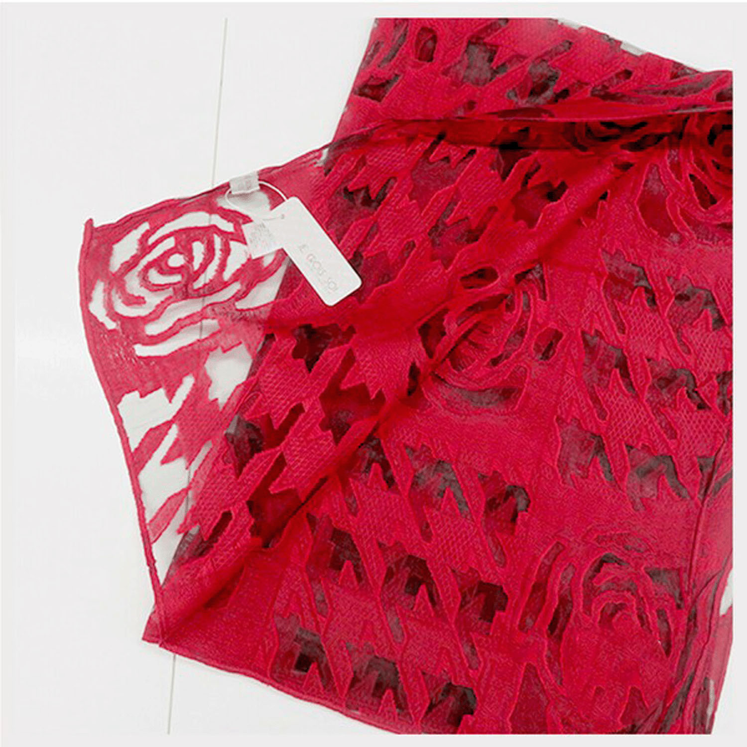 オパールオーガンジーストール バラ柄 - 画像5