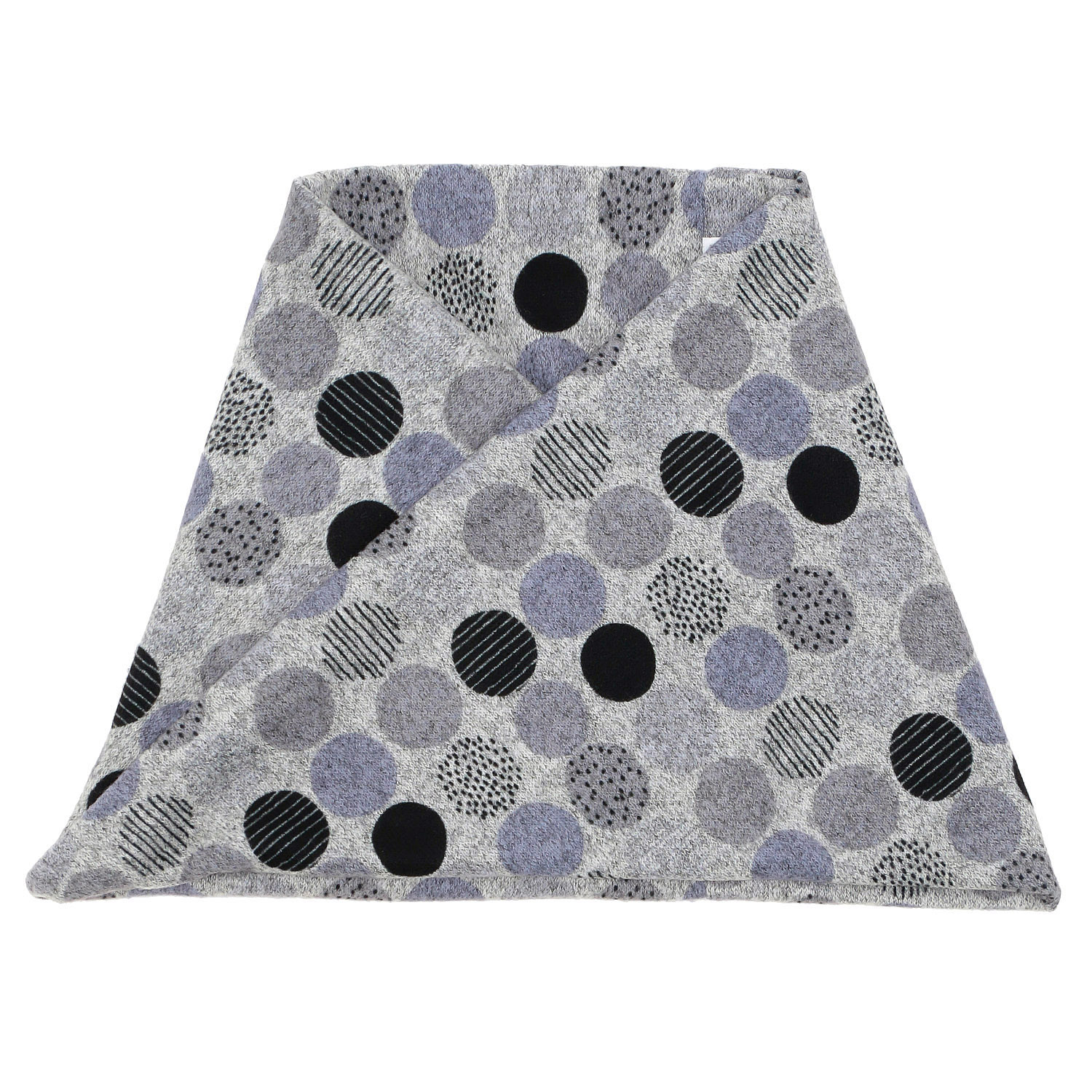 モノトーンドット柄スヌード - 画像2