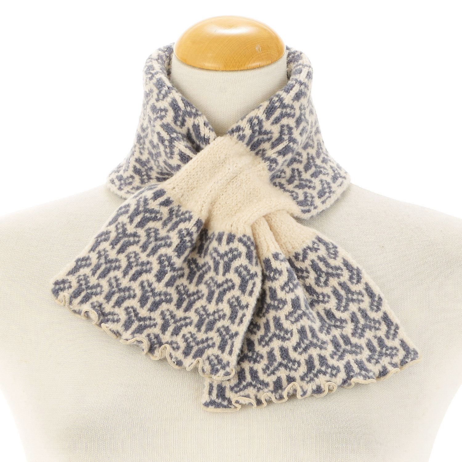 日本製 差し込みマフラー 組亀甲柄 - 画像3