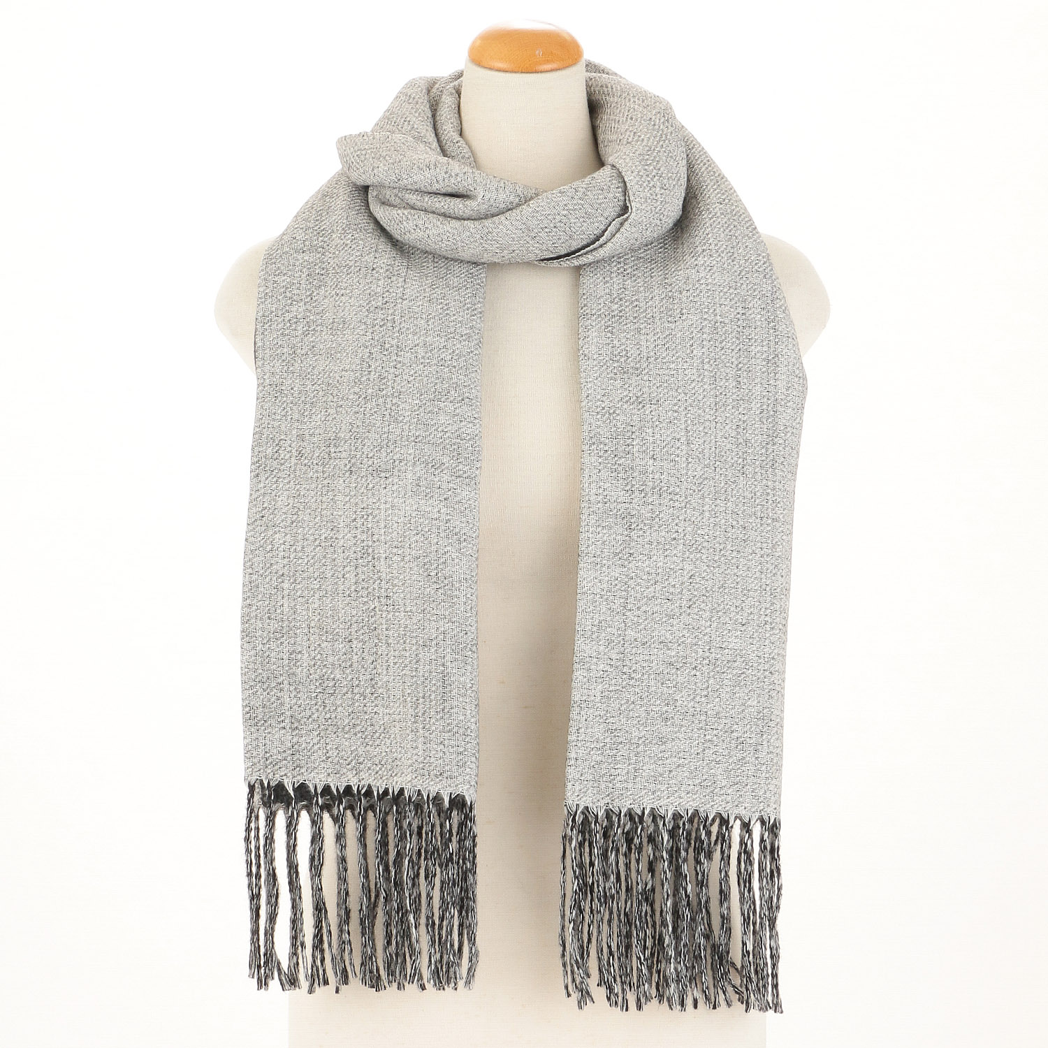 リバーシブル大判ストール - 画像3