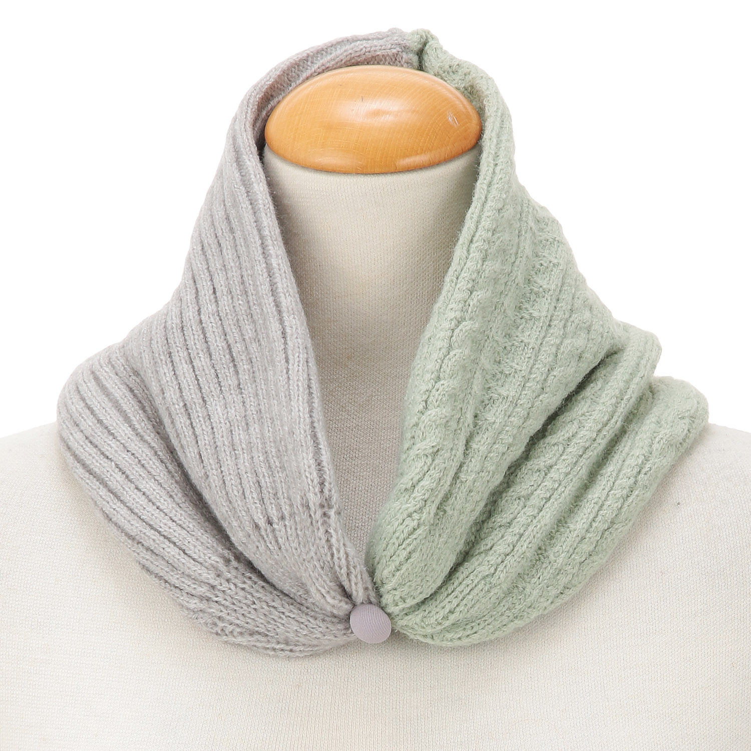 2wayショートマフラー／ニット帽 - 画像7