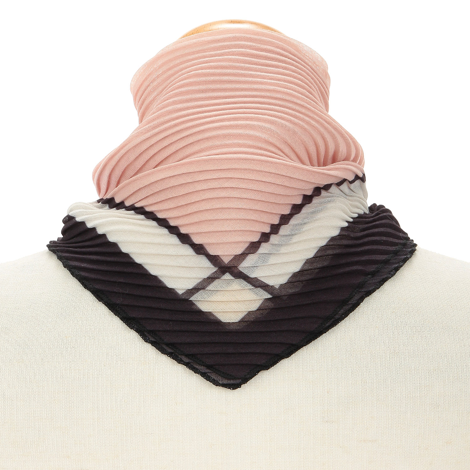 プリーツエッジライン マグネット付きスカーフ - 画像2