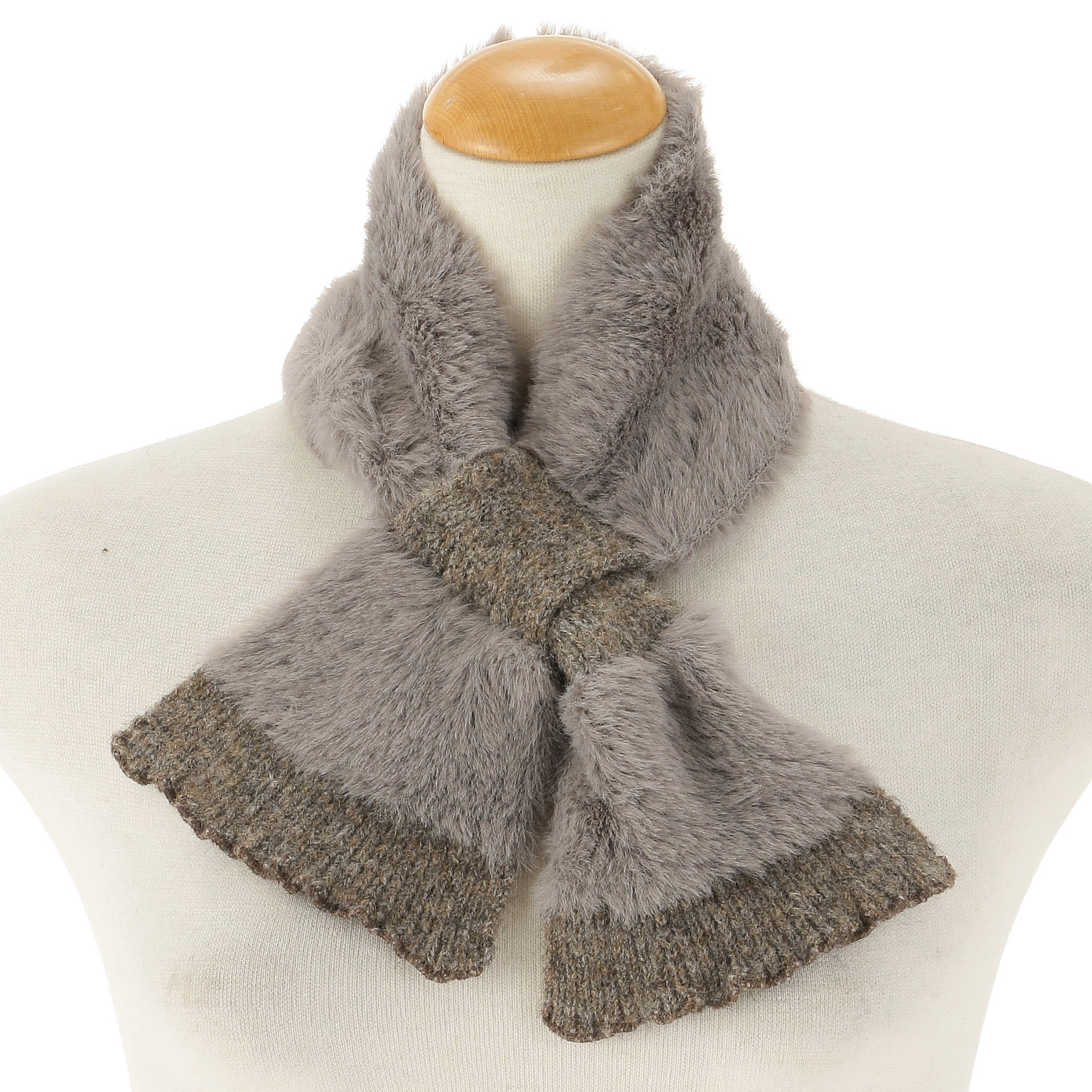 エコファーニット差込マフラー - 画像3