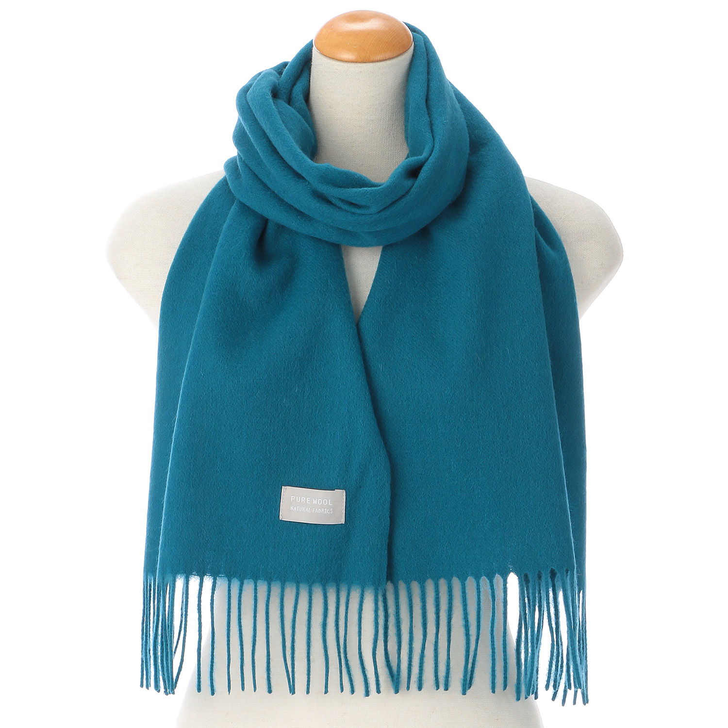 【グレー、モカブラウン終了】ウォッシャブルウール無地マフラ－ - 画像7