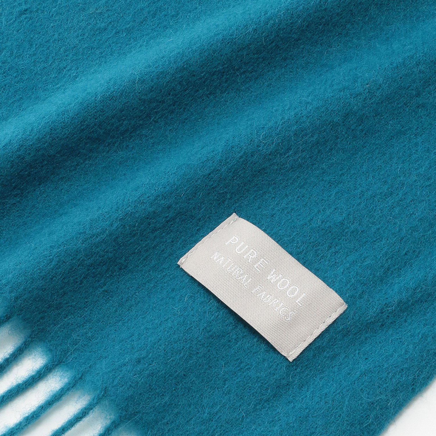 【グレー、モカブラウン終了】ウォッシャブルウール無地マフラ－ - 画像9