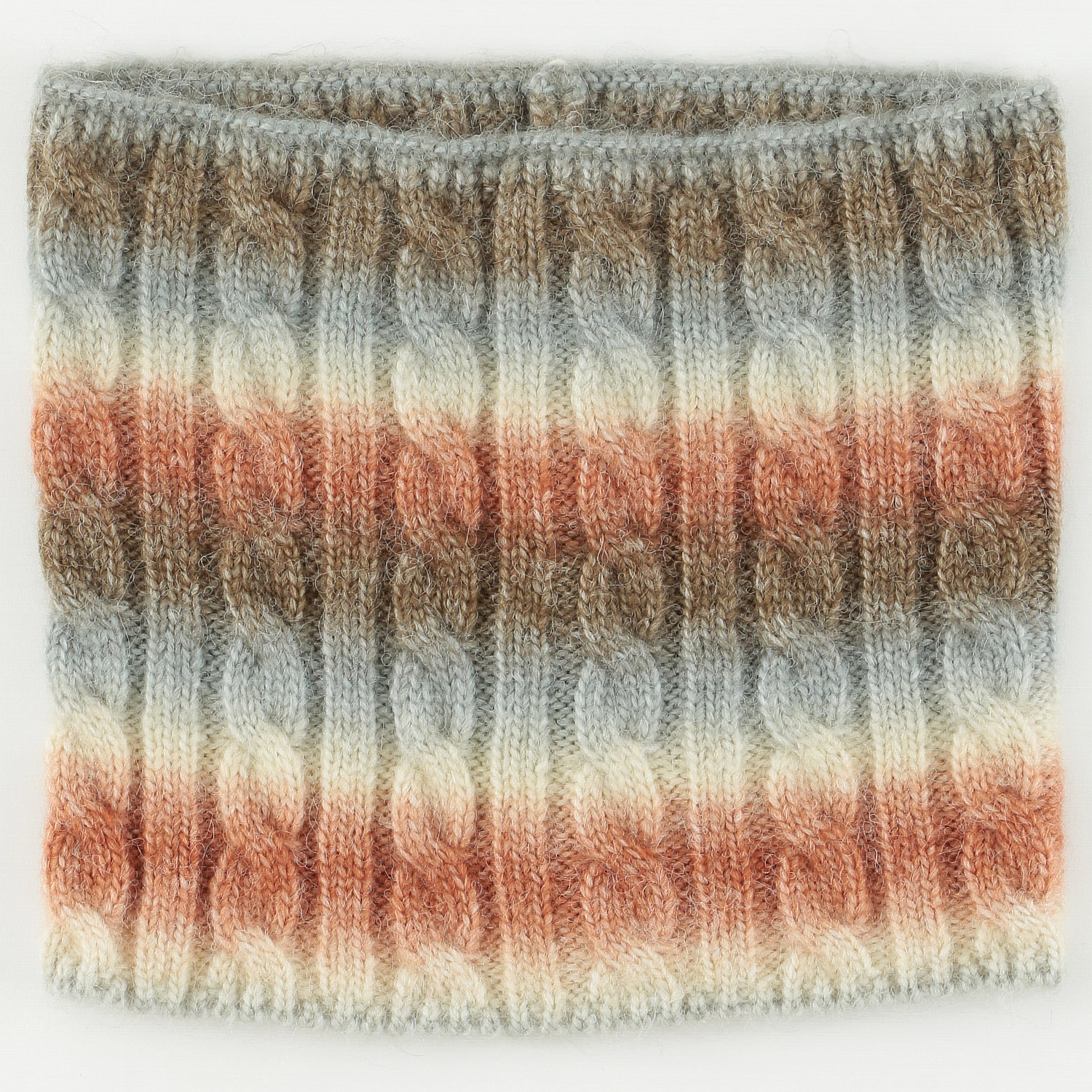 グラデニットケーブルネックウォーマー - 画像5