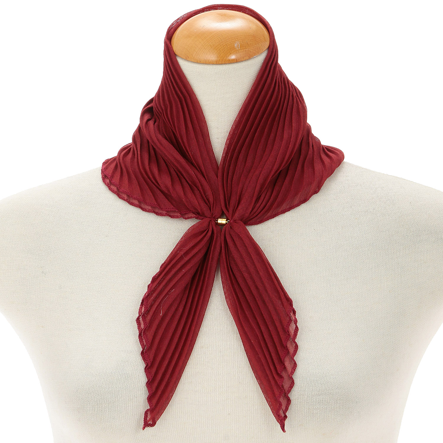 マグネット付プリーツスカーフ - 画像2