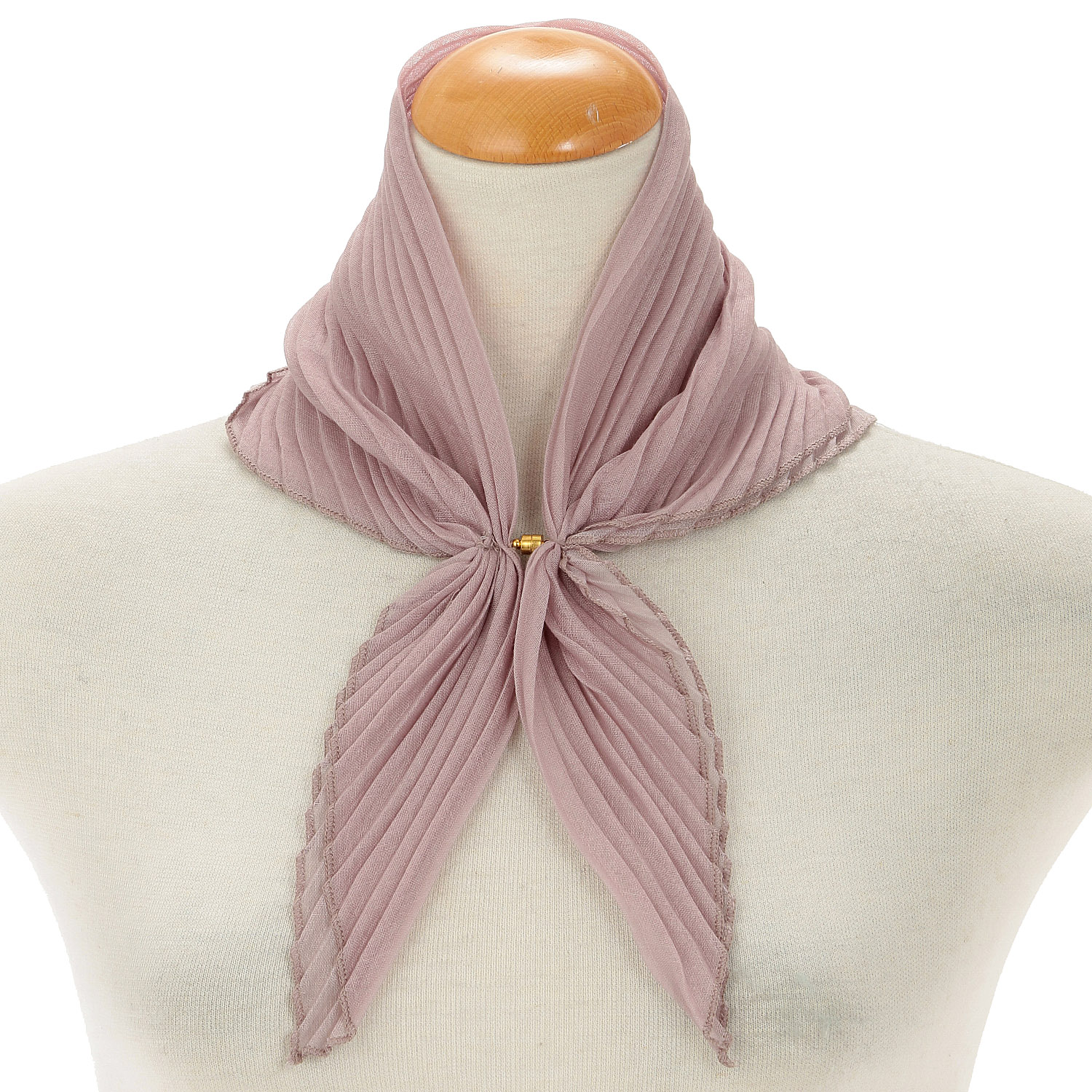 マグネット付プリーツスカーフ - 画像1