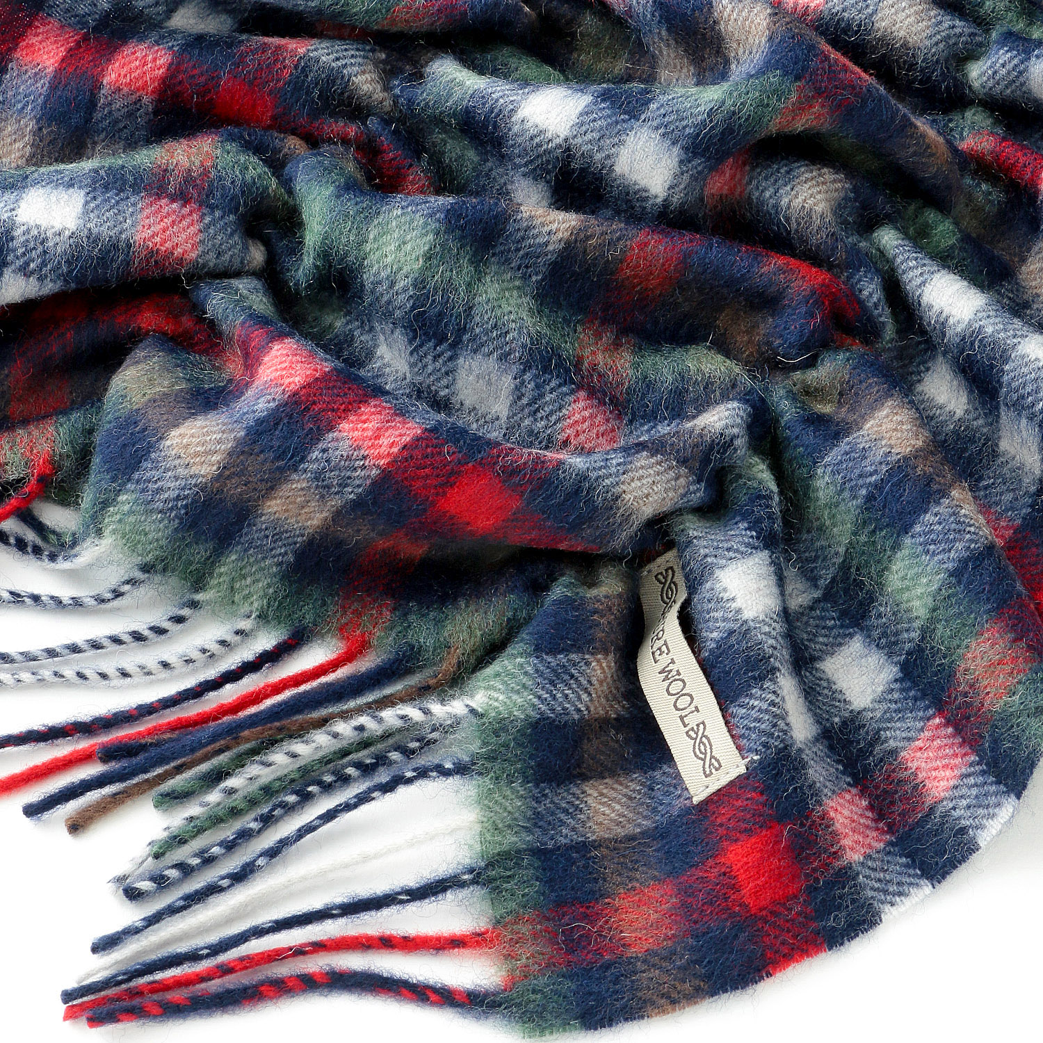 【02、04、06、07終了】ウールシャーリングチェックマフラー - 画像11