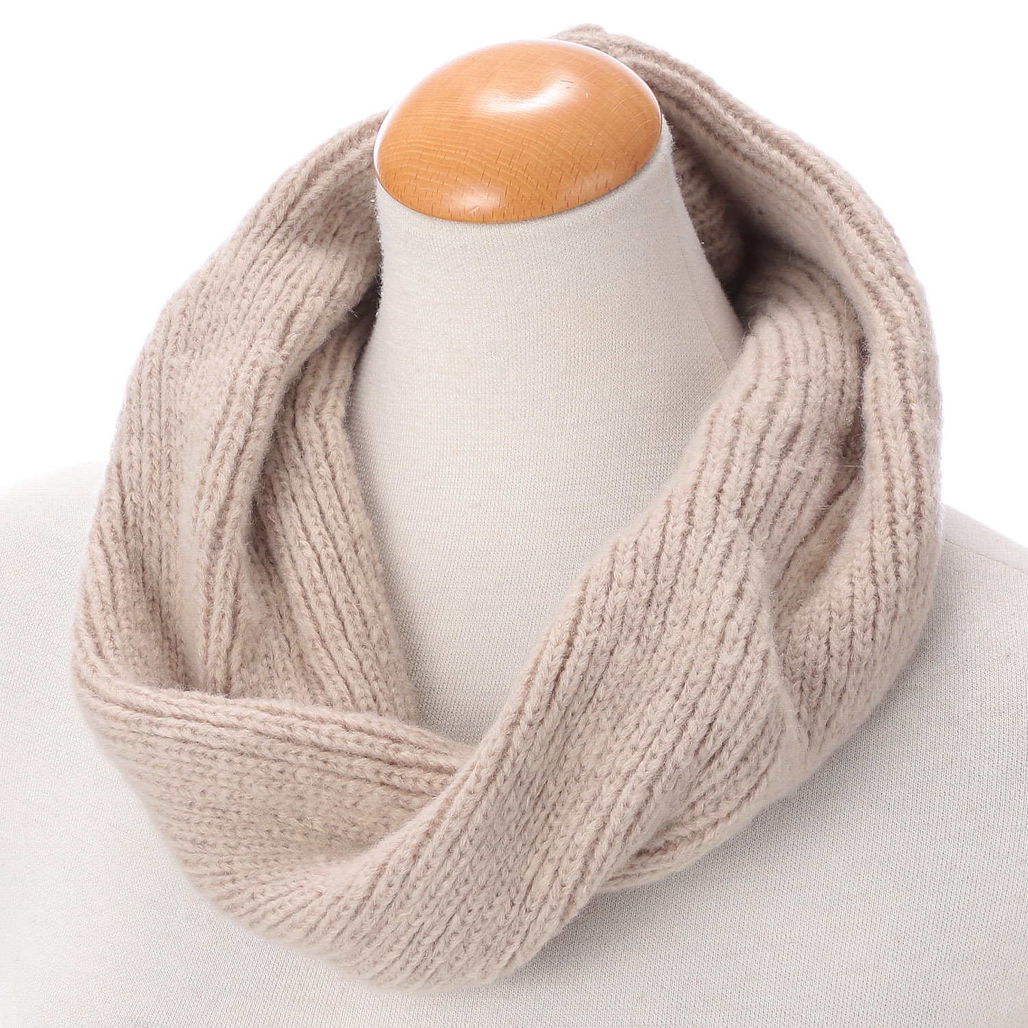 日本製 ウール混スヌード - 画像2