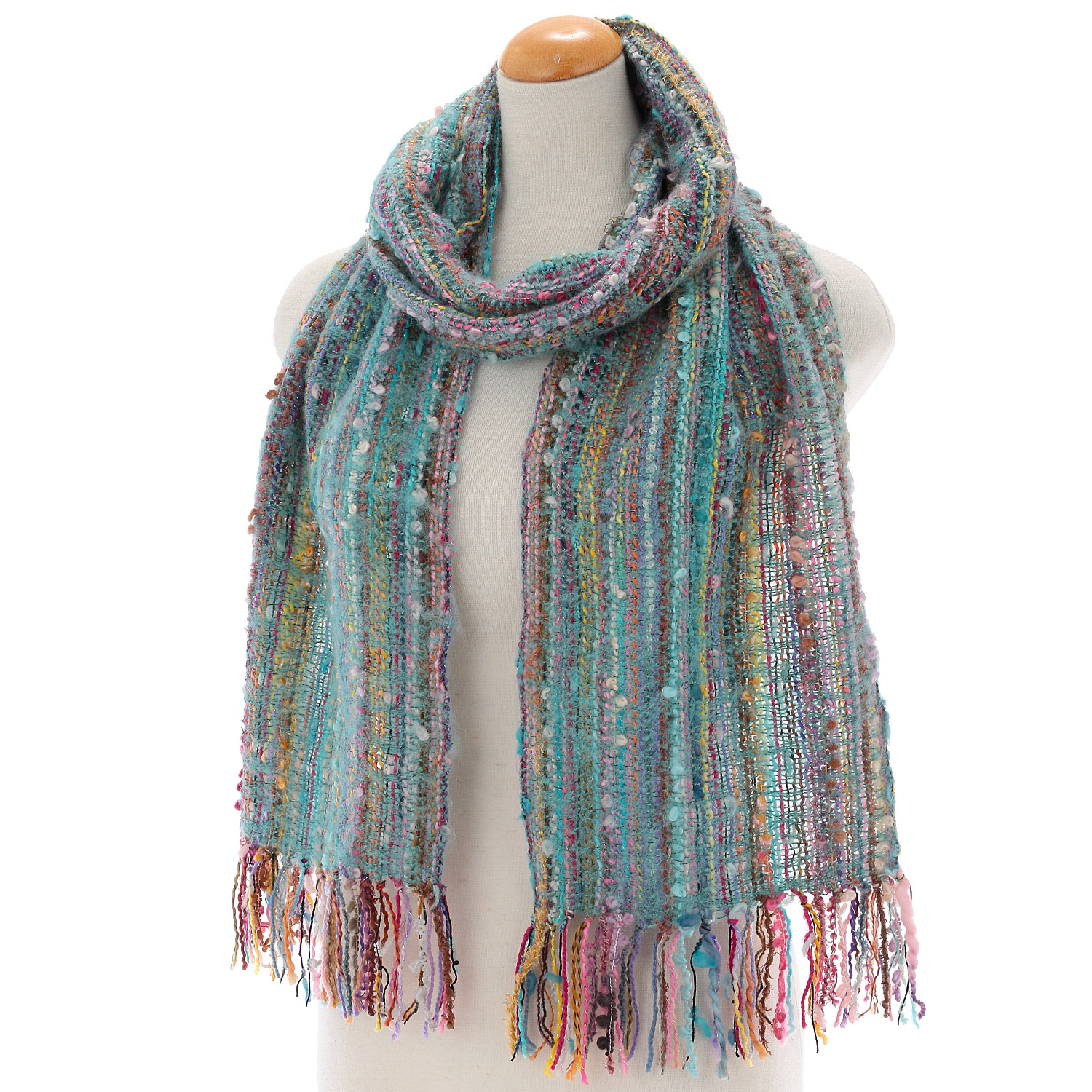 インド製 ミックス糸マフラー