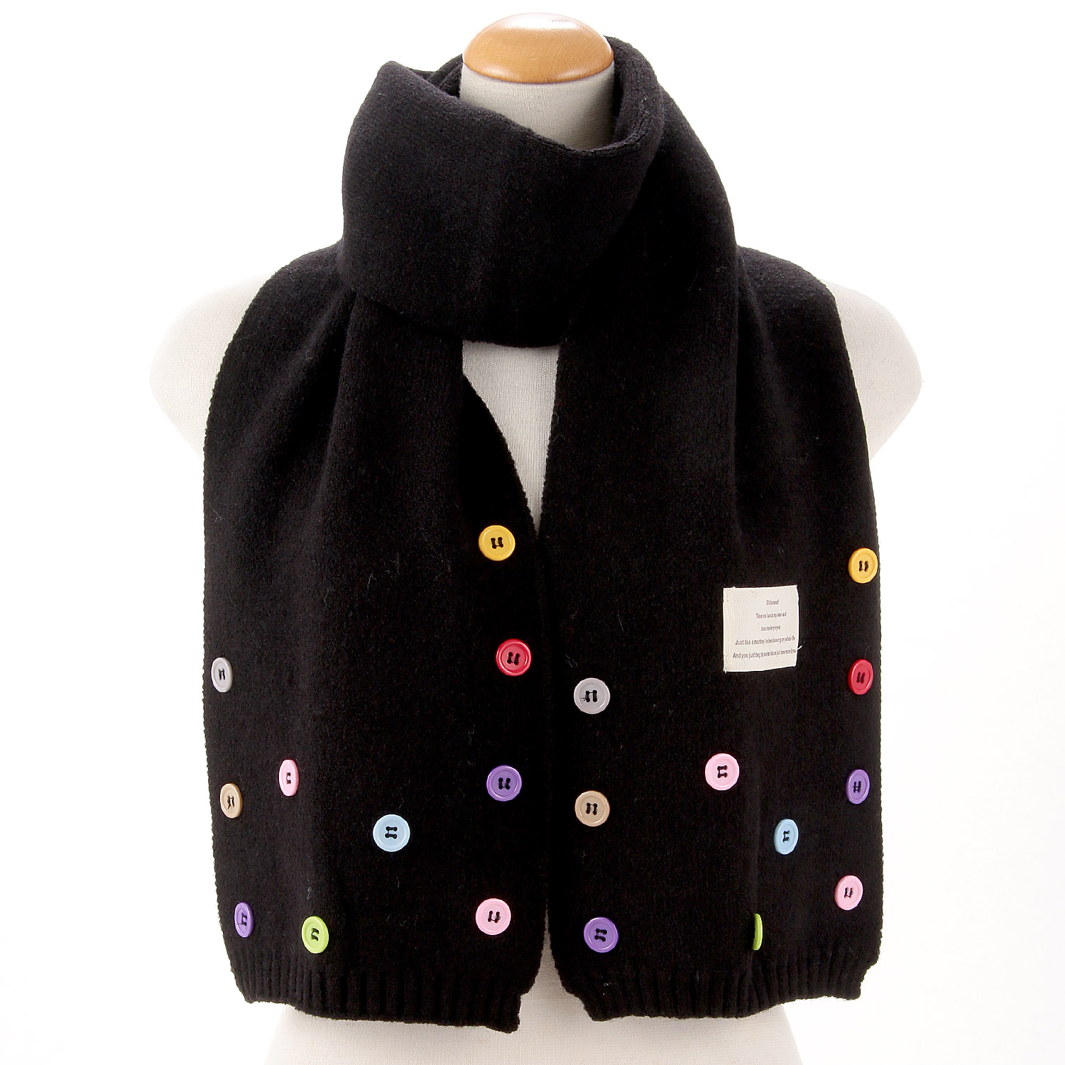 マルチカラーボタンマフラー - 画像2