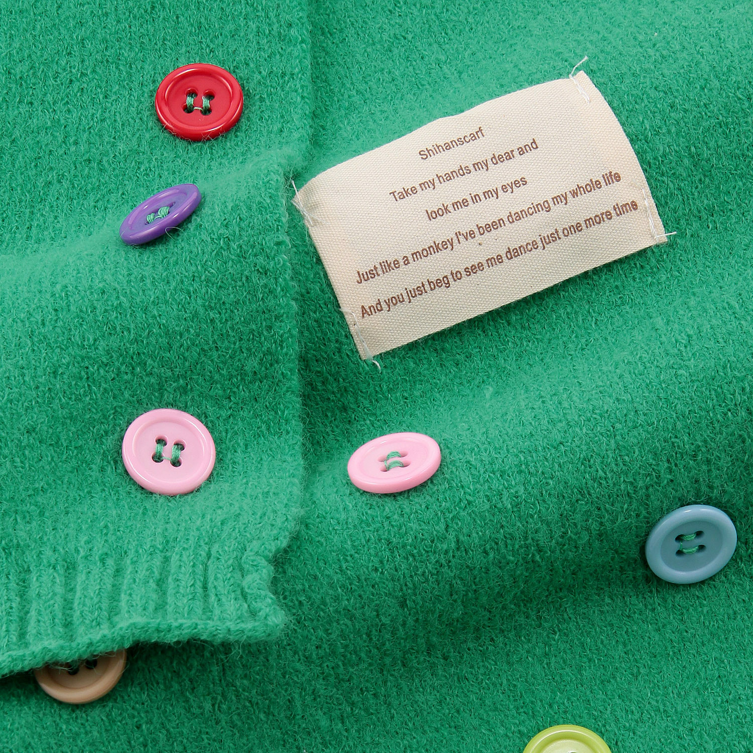 マルチカラーボタンマフラー - 画像6