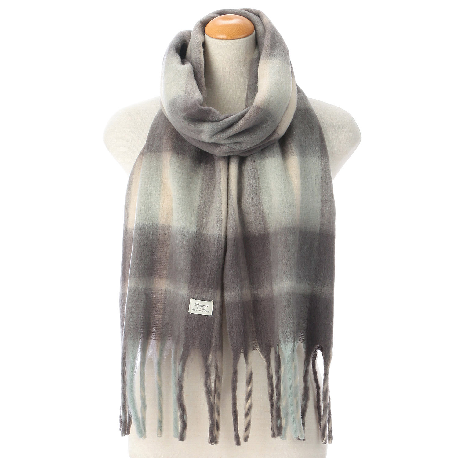 リサイクルポリエステルボリュームマフラー - 画像1