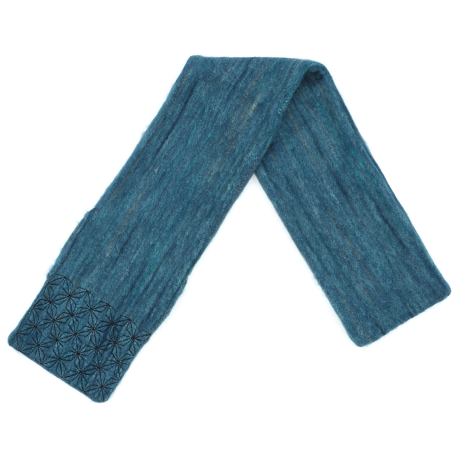 インド製 刺繍差込みマフラー 麻の葉 - 画像5