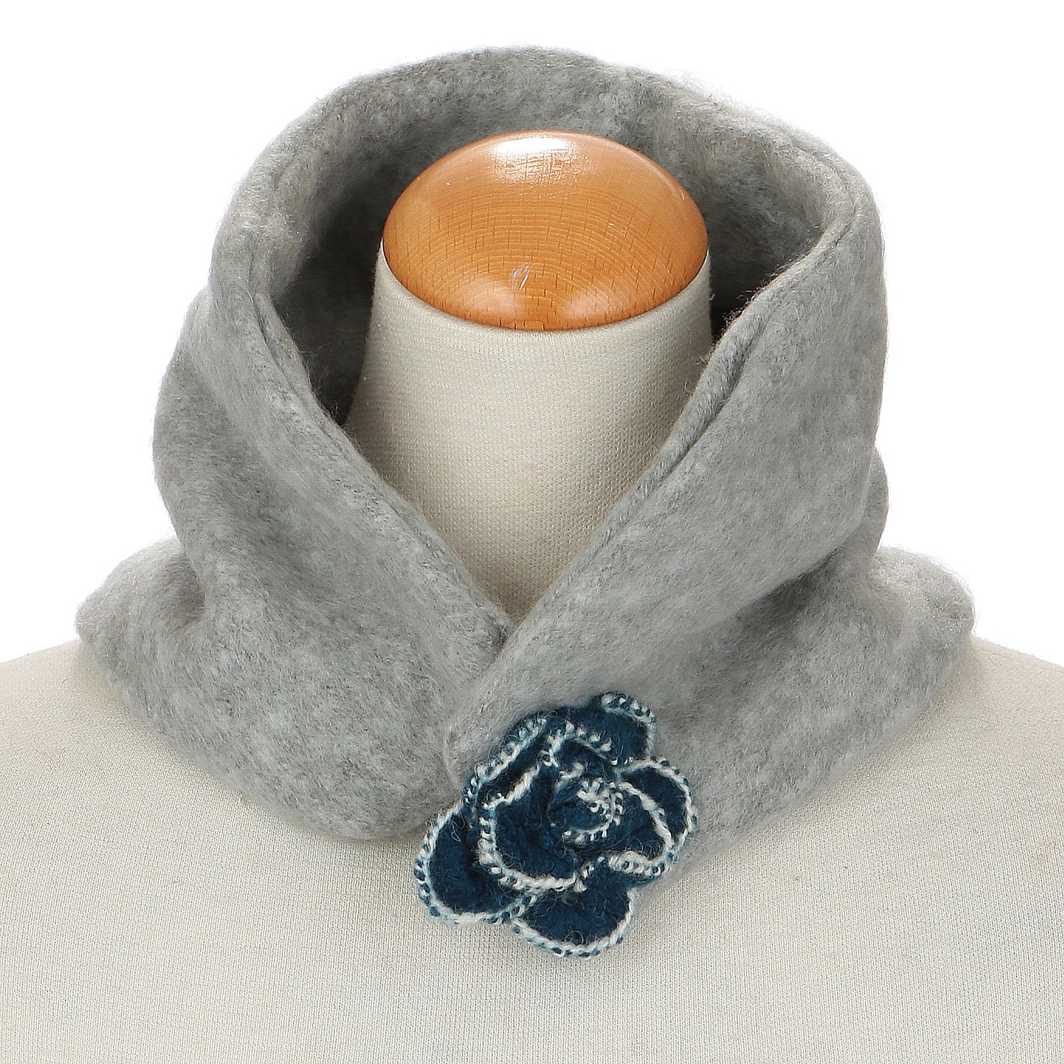 インド製 コンパクトフラワーマフラー